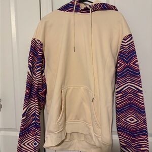 Women’s cream Zubaz Buffalo bills hoodie